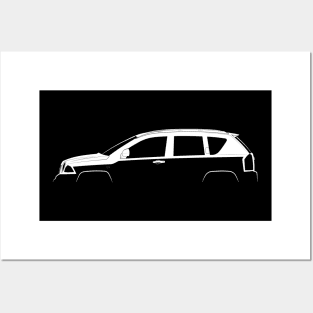 Jeep Compass (MK) Silhouette Posters and Art